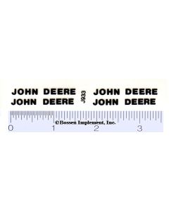 Decal John Deere - Black 1/16 scale