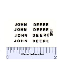 Decal John Deere - Black 1/16 scale