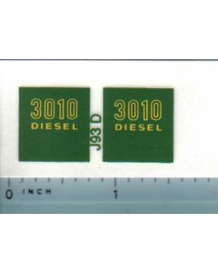 Decal 1/16 John Deere 3010 Diesel Model Numbers Outlined (green)