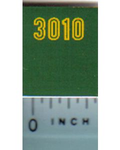 Decal 1/16 John Deere 3010 Model Numbers Outlined (green)