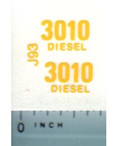 Decal 1/16 John Deere 3010 Diesel Model Numbers