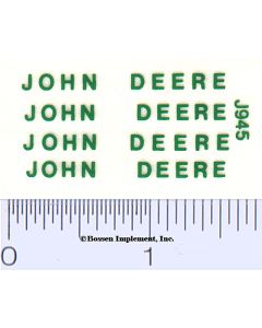 Decal John Deere - Green 1/16 scale