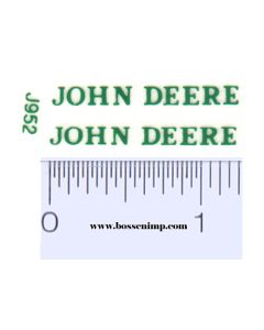 Decal John Deere - Green 1/16  scale
