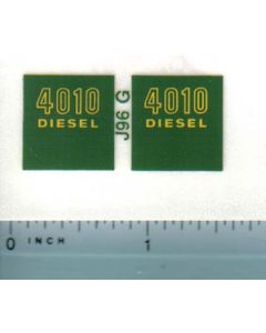 Decal 1/16 John Deere 4010 Diesel Model Numbers Outlined (green)