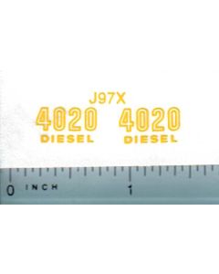 Decal 1/16 John Deere 4020 Diesel Model Numbers Pair