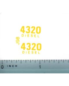 Decal 1/16 John Deere 4320 Diesel Model Numbers