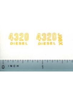 Decal 1/16 John Deere 4320 Diesel Outlined Model Numbers