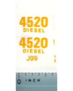 Decal 1/16 John Deere 4520 Diesel Model Numbers