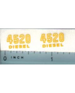Decal 1/16 John Deere 4520 Diesel Outlined Model Numbers