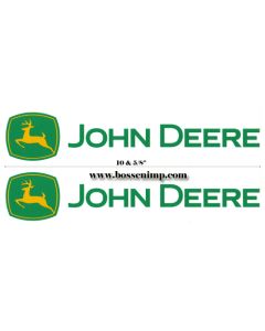 Decal John Deere Coaster Wagon 10 5/8" green Pair