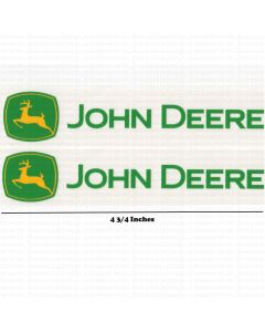 Decal John Deere Coaster Wagon 4 3/4" pair