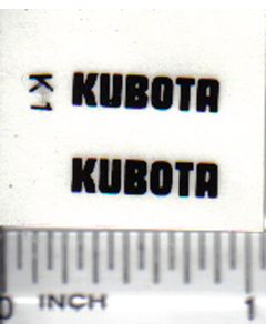 Decal Kubota Logo 1/16 scale