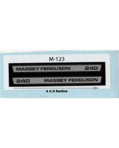 Decal 1/16 Massey Ferguson 240 Hood Stripes