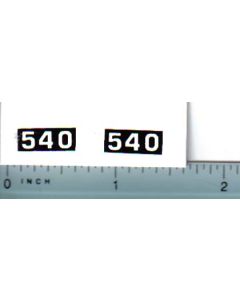 Decal 1/25 Massey Ferguson Combine 540 Model Numbers