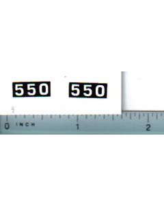Decal 1/25 Massey Ferguson Combine 550 Model Numbers