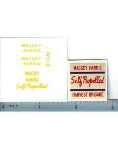 Decal 1/20 Massey Harris Combine Harvest Brigade Set