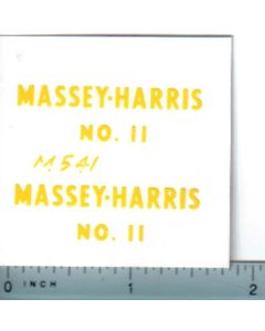 Decal 1/16 Massey Harris Spreader No.11