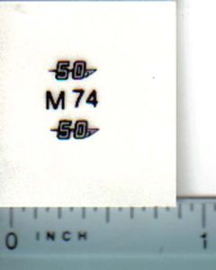 Decal 1/16 Massey Ferguson 50 Model Numbers