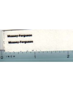 Decal Massey Ferguson - Black on Clear 3/4 inch