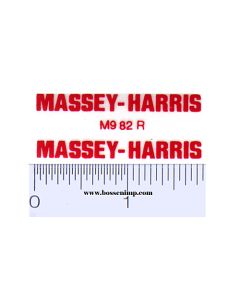 Decal Massey-Harris Red