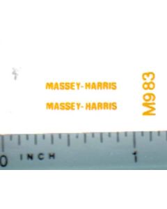 Decal Massey-Harris Yellow