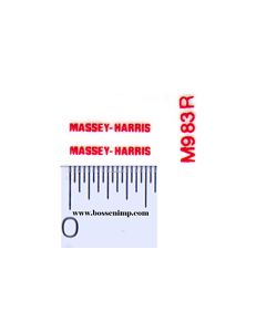 Decal Massey-Harris Logo Red