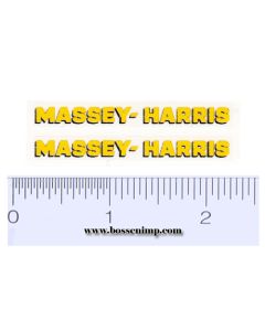 Decal Massey-Harris Yellow, Black Shadow (pair)