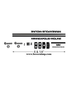 Decal 1/16 MM G1000 Set on white