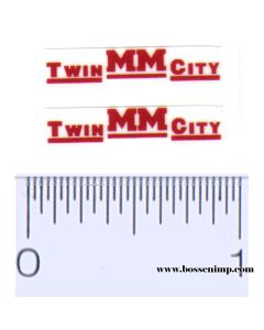 Decal 1/16 MM Twin City - Red