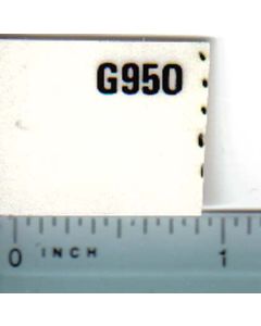 Decal 1/16 Minneapolis Moline G950 Model Numbers