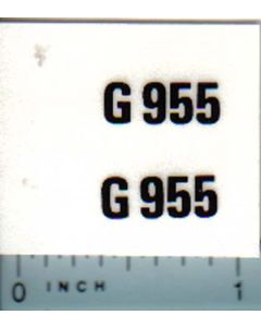 Decal 1/16 Minneapolis Moline G955 Model Numbers