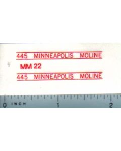 Decal 1/25 Minneapolis Moline 445 Set