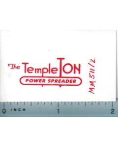 Decal 1/16 Minneapolis Moline Model Templeton Power Spreaders