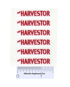 Decal 1/16 Minneapolis Moline The Harvestor - Red set of 6
