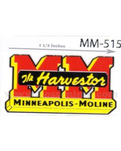 Decal 1/16 Minneapolis Moline The Harvestor