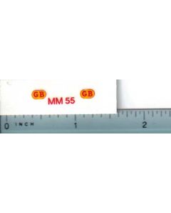 Decal 1/16 Minneapolis Moline GB Model Numbers