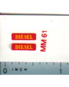 Decal 1/16 Minneapolis Moline Diesel
