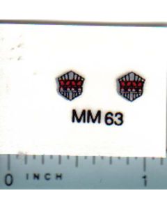 Decal 1/16 Minneapolis Moline Model Shell for Grille