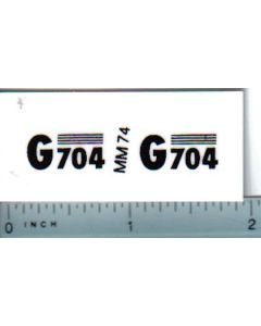 Decal 1/16 Minneapolis Moline G704 Model Numbers