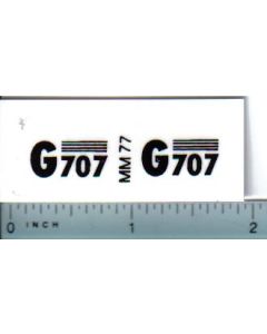 Decal 1/16 Minneapolis Moline G707 Model Numbers
