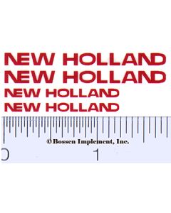 Decal New Holland Logo (Red on Clear) Pair