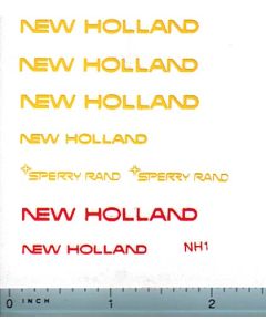 Decal 1/16 New Holland Set Yellow Sperry Rand