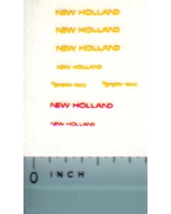Decal 1/64 New Holland (yellow, red)