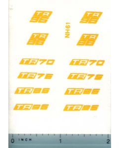 Decal 1/32 NH Combine TR Series Model Numbers Set