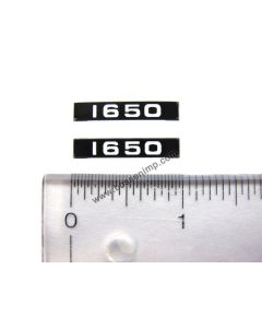 Decal 1/16 Oliver 1650 Model Numbers