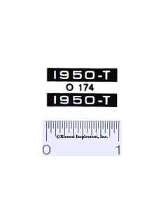 Decal 1/16 Oliver 1950-T Model Numbers