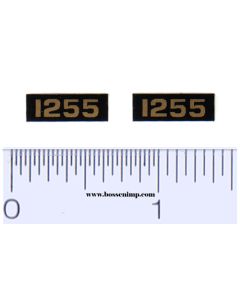 Decal 1/16 Oliver 1255 Model Numbers (Pair)