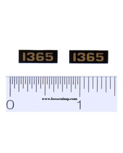 Decal 1/16 Oliver 1365 Model Numbers (Pair)
