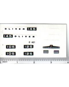 Decal 1/12 Oliver 105, 125 or 145 Set