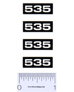 Decal 1/16 Oliver 535 Combine Model Numbers (4)